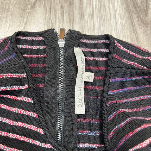 RACHEL Rachel Roy Women's Sleeveless Cutout Stripe Midi Dress Size XL - Picture 7 of 12